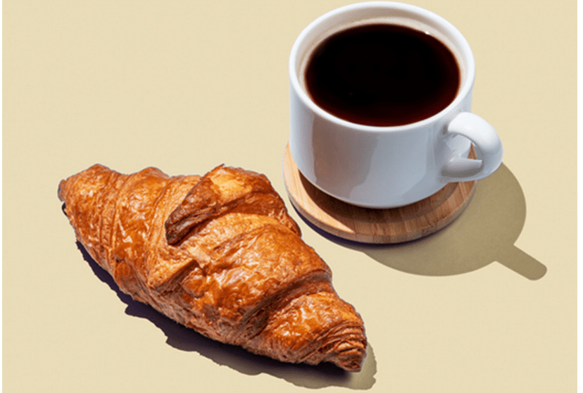 コーヒーとクロワッサン